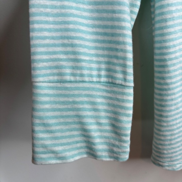 J McLaughlin Brynn Linen Shirt M Stripe Button Long Sleeve Preppy Coastal Beach - Picture 5 of 12